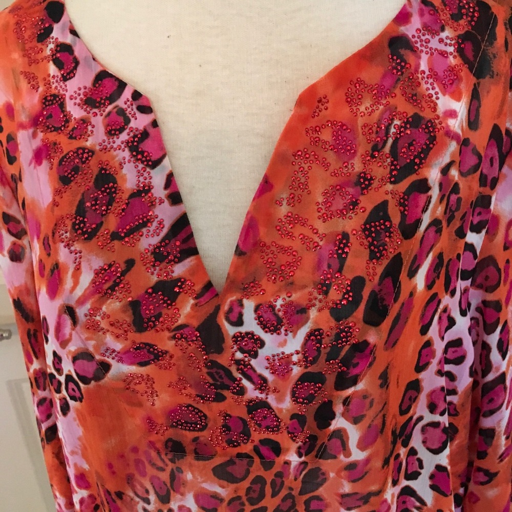 Beach cover tunic sz L